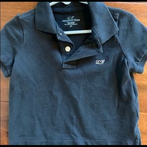 Vineyard vines 2T navy blue short sleeve polo shirt